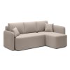 Béžová sedací souprava HADSON s praktickým rohovým uspořádáním
