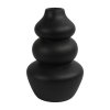 Černá keramická váza CAIRN 22 cm