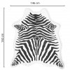 Velká osuška ZEBRA 146 x 150 cm černobílá, 100% polyester