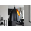 Černá designová závěsná lampa ELDA