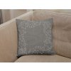 Elegantní šedý povlak na polštář CHAPLET FLORAL 40x40 cm