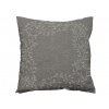 Dekorační povlak na polštář CHAPLET FLORAL 40x40 cm, šedý s květinovým vzorem