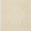 Stylový dekorační povlak na polštář BLOSSOM ORNAMENT 40x40 cm, krémový