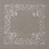 Stylový dekorační povlak BLOSSOM ORNAMENT 40x40 cm, šedý