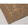 Světle hnědý povlak na polštář VINING LEAVES 40x40 cm s ornamenty