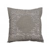Dekorační povlak na polštář VINING LEAVES 40x40 cm, šedý s květinovým vzorem