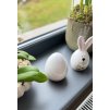 Bílý porcelánový zajíček BUNNY FLOWER