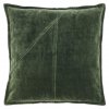 Sametový dekorační polštářek WIES 45x45 cm zelený - luxusní doplněk