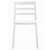Bílá plastová židle ELBA