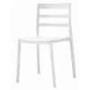 Bílá plastová židle ELBA