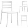 Bílá plastová židle ELBA
