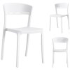 Bílá plastová židle COCO