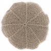 Kulatý dekorační polštářek DORA 45x45 cm, hnědý pro útulný domov