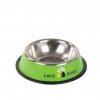 Zelená kovová miska pro psa/kočku FIDO
