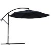 Velký závěsný slunečník SUNVI 300 cm grafitový s praktickým obalem zdarma