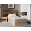 Moderní postel BELLA 90 x 200 cm, dub sonoma pro stylový interiér