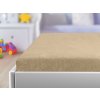 Froté prostěradlo do postýlky béžové 70x140 cm