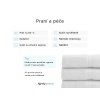 Ručník BIBAZ 50x100 cm, bílý, 100% bavlna s vysokou savostí