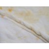 Designová mikroplyšová deka TORTILLA 180 cm krémová