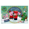 PRASÁTKO PEPPA dětské puzzle 4v1 se sněhulákem, 19x29 cm