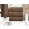 Ručník Basic Dual hnědý 50x100 cm z 100% bavlny