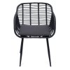 Zahradní křeslo JUANA s podsedákem, černé