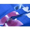 Tmavě modré povlečení VIOLET BUTTERFLY s romantickými motýly, 100% bavlna