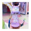 Roztomilá dětská láhev s brčkem UNICORN 600 ml pro každodenní použití