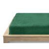 Hebké prostěradlo mikroplyš SOFT tmavě zelené 90x200 cm s jemným povrchem