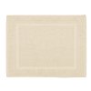 Koupelnová předložka BASIC 45x65 cm krémová z čisté bavlny