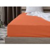 Oranžové jersey prostěradlo 90 x 200 cm z 100% bavlny pro maximální komfort