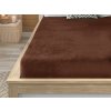 Prostěradlo mikroplyš SOFT BRONE 90x200 cm hnědé pro jednolůžko