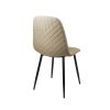 Praktická béžová jídelní židle EVA s odolnými černými nohami