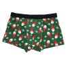 Vánoční pánské boxerky RETRO CHRISTMAS zeleno-černé - sada 2 ks