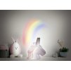 Jednorožec noční světlo s duhovou projekcí, provoz na baterie, vhodné pro každý dětský pokoj.