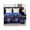 Moderní přehoz na postel VIOLET BUTTERFLY s elegantním fialovým dekorem