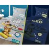 Šedé svítící povlečení PAW PATROL Ready for bed 140x200 cm