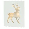 LED vánoční lampa v rámečku DEER 30 cm bílá