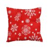 Vánoční sada SNOWFALL červená deka s polštářky do obýváku