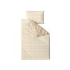 Béžové povlečení KOSTKA z kvalitní Renforcé bavlny