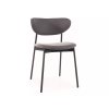 Jídelní židle DAN šedá s černými nohami a moderním designem