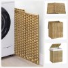 Umělý ratanový koš na prádlo – LINELO, 90 l, skládací, pratelná vložka, elegantní design do každé domácnosti.