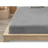 Prostěradlo mikroplyš NOLVIA 90x200 cm světle šedé pro jednolůžko