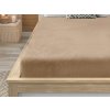 Prostěradlo mikroplyš NOLVIA 200x220 cm béžové pro prostornou postel