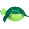 Neoprenový míč do vody TURTLE ø 17 cm, zelený, ve tvaru želvy, odolný materiál, ideální na pláž a k bazénu