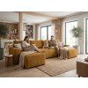 Luxusní sedací souprava do U SMART COSARO hořčicová 295x140 cm s hlubokým sedem