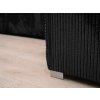 Černá sedací souprava do U SMART COSARO 295x140 cm pro celou rodinu