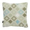 Venkovní polštář MADISON GRIDS 50x50 cm s geometrickým vzorem v béžové