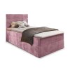 Čalouněná postel GLORIEN VELVET 80x200 cm – elegantní růžový design