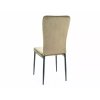Designová jídelní židle VIGO VELVET olivově zelená s vysokým opěradlem